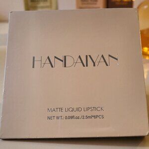 HANDAIYAN Set of 6 Nonstick Cup Liquid lipstick, Long-Lasting Lip Gloss Gift Box